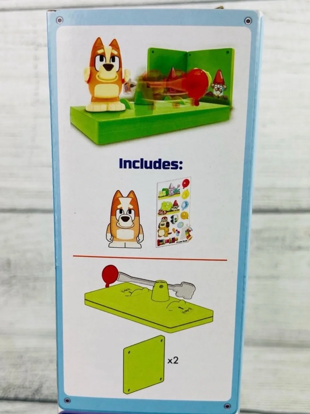 Tile Town Bluey Keepy Uppy Magnetic Tiles Construction Building Set Bingo Figure